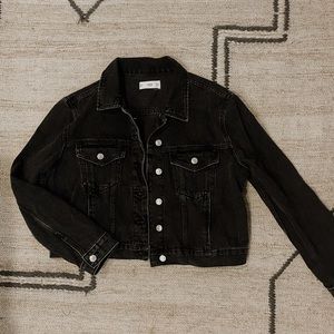 Mango Black Denim Jacket